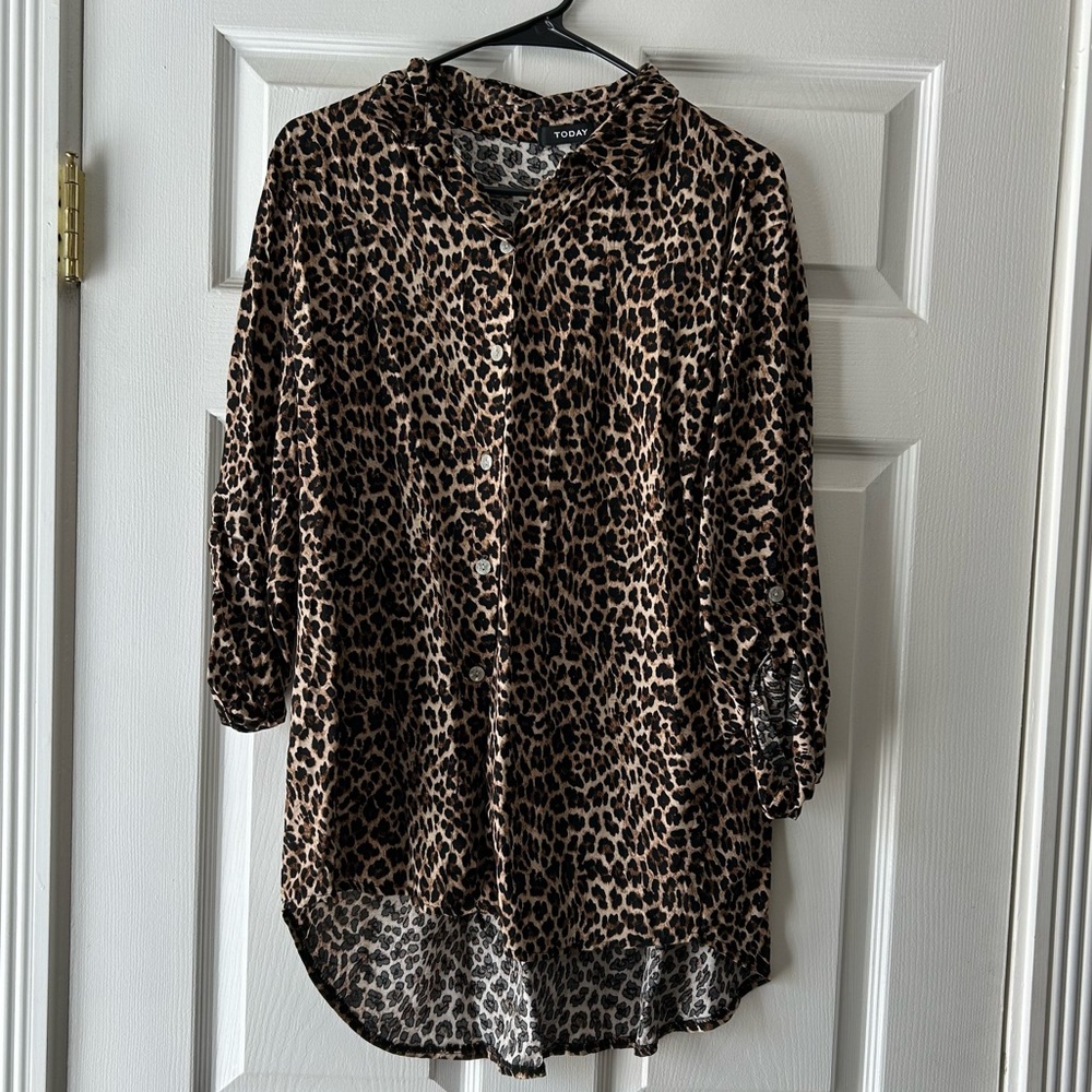 Women's Leopard Print Top